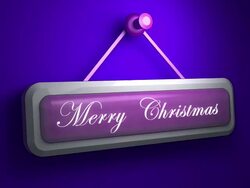 Marry Christmas animation on the wall Stock Footage