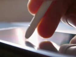 Writing on device Stock Footage