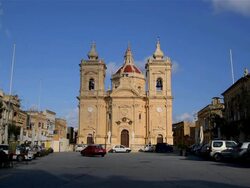 PARISH CHURCH AND VILLAGE SQUARE Stock Footage