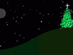 Christmas tree hill Stock Footage