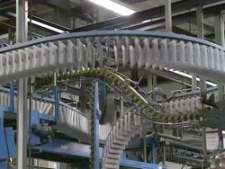 MS Conveyor belts in newspaper print office / Trier, Rhineland-Palatinate, Germany Stock Footage