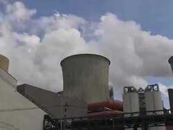 HD Coal Power Plant Emissions Time Lapse Stock Footage
