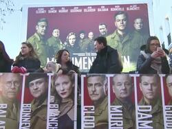ATMOSPHERE - at 'The Monuments Men' UK Film Premiere at National Gallery on February 11, 2014 in London, England. Stock Footage