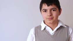 Looking at the camera Stock Footage