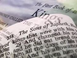 HD 1080i The Book of Kings Layered Composite Stock Footage