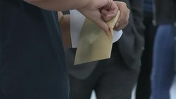 A Level Exam Results Day - Student Opens Results News Clip