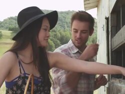 Eggs carefullying placed into basket Stock Footage