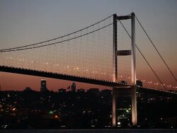 Bosporus bridge Stock Footage