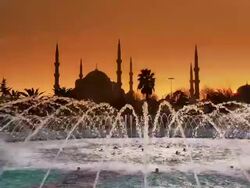 HD: The Blue Mosque Stock Footage