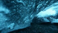 HD VDO : ice caves in Iceland Stock Footage