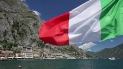 Italian flag Stock Footage