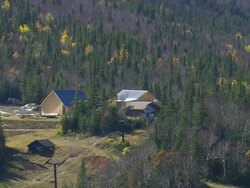 WS ARIEAL View of Under construction house /Maine, United States Stock Footage