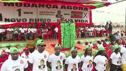CLEAN : Angola opposition holds rally ahead of Wednesday's election News Clip