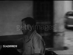1953: BANGKOK, THAILAND: PARTY: American expatriate editor Alexander MacDonald in cycle-rickshaw from office. VS Friends outdoors talking (No SOT), Information Officer O'Conner talking w/ daughter of General Diskul, MS Howard Weaver & son. Instructional Video