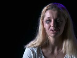 HD: Abused Wife In Denial Stock Footage