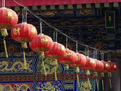 Beautiful chinese lantern Stock Footage