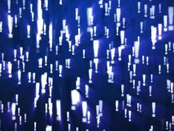 Exclamation Mark Blue Stock Footage