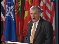 BELGIUM: KOSOVO CRISIS: NATO PRESS CONFERENCE News Clip