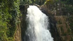 Falling Water at High Cliff Waterfalls Stock Footage