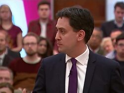 Labour Party Leader Ed Miliband speech in defence of his leadership at Senate House. News Clip