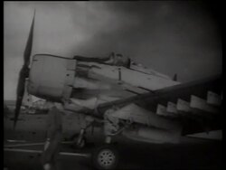 B/W 1960's close up of military airplane being towed past camera / Vietnam / SOUND Stock Footage