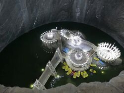 Salt mine Stock Footage