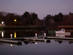 Yacht at Royal River   Stock Footage