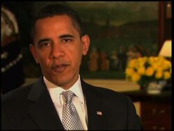 EDIT Weekly address from US President Barack Obama News Clip
