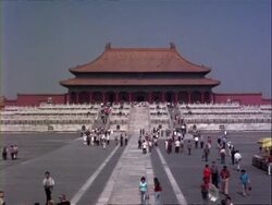 WA People visiting Imperial palace museum, Beijing, China Stock Footage