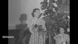 Famous women unite to combat cerebral palsy in this 1950 Rainbow Room benefit News Clip