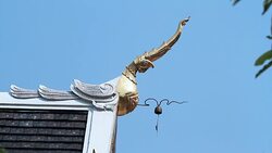 Moving of Buddhist Temple Bell Stock Footage