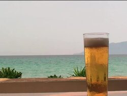 Pouring some more beer in the glass Stock Footage