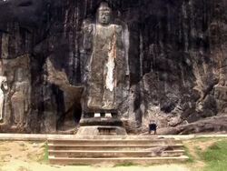 buduruvagala buddhist temple sri lanka Stock Footage