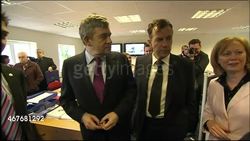 Gordon Brown meeting staff at Abby Couriers News Clip