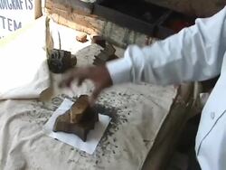 Indian Block Printing on Textile 3 Stock Footage