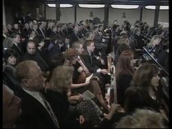 USA: CALIFORNIA: MOURNERS GATHER FOR FUNERAL OF SONNY BONO UPDATE News Clip