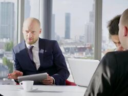 Business Team having a meeting. Stock Footage