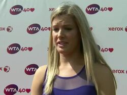 Interview with Eugenie Bouchard at WTA gala News Clip