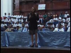 Winnie leads rally to protest rape of baby News Clip