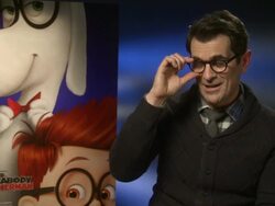 INTERVIEW - Ty Burrell talks about sharing similarities with his character Mr Peabody  Stock Footage