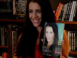 Pattie Mallette at a book signing at Books And Boo Stock Footage