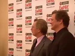 Gary Oldman and Colin Firth at the Jameson Empire Awards at London England. (Footage by WireImage Video/GettyImages) Stock Footage