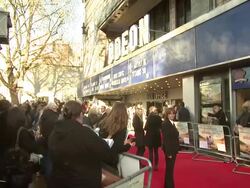 ATMOSPHERE: at Salmon Fishing In The Yemen European Premiere at ODEON Kensington on April 10, 2012 in London, England. Stock Footage