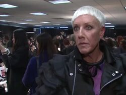 INTERVIEW - CND Founder Jan Arnold explains what CND is and how it relates to the runway and what nail trends we will see on the runway this season Stock Footage