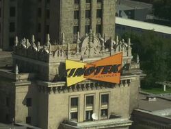 CU Sign Kinoteka Stock Footage