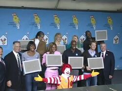 3rd Annual McDonald's World Children's Day Kickoff Stock Footage