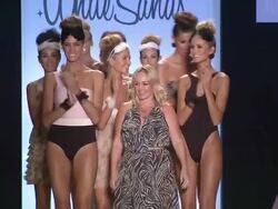 Models walk the runway during the White Sands Australia swimwear 2012 show  Stock Footage