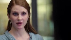 Assertive businesswoman speaks out, lists on fingers in office conference-room meeting Stock Footage