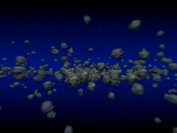 passing meteorite space Stock Footage