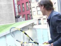 Bacardi Limited Celebrates Tennis Champion and Spokesperson for 'Champions Celebrate Responsibly' Campaign, Rafael Nadal Stock Footage